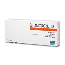 Antibiótico Merial Stomorgyl 10 para Cachorro e Gatos - 20 Comprimidos