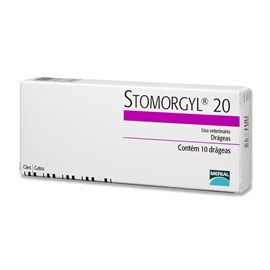 Antibiótico Merial Stomorgyl 20 para Cachorro e Gatos - 10 Comprimidos