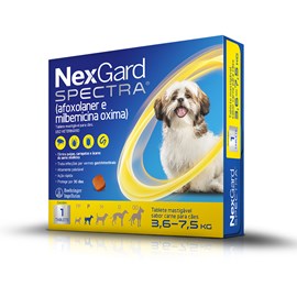Antipulgas e Carrapatos Nexgard Spectra para Cachorro de 3,6 a 7,5 Kg