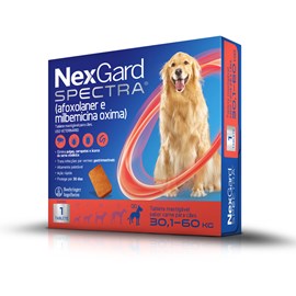 Antipulgas e Carrapatos Nexgard Spectra para Cachorro de 30,1 a 60 Kg