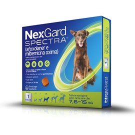 Antipulgas e Carrapatos Nexgard Spectra para Cachorro de 7,6 a 15 Kg