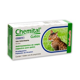 Chemital para Gatos 4 Comprimidos Chemitc