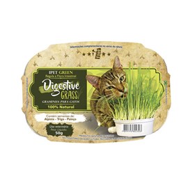 Graminha Ipet Green Digestive Grass para Gatos