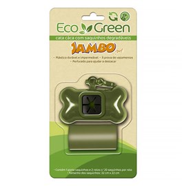 Kit Porta Sacos com 2 Rolos Bio Eco Green Jambo