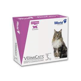 VermiCats 600mg com 4 Comprimidos - World
